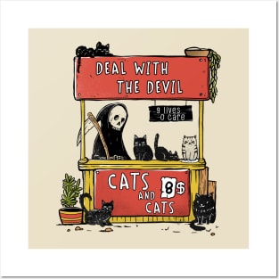 Deal With the Devil - Buy cats Posters and Art
